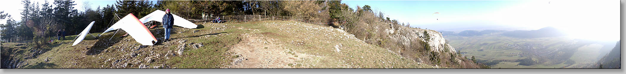 Panorama of the launching area