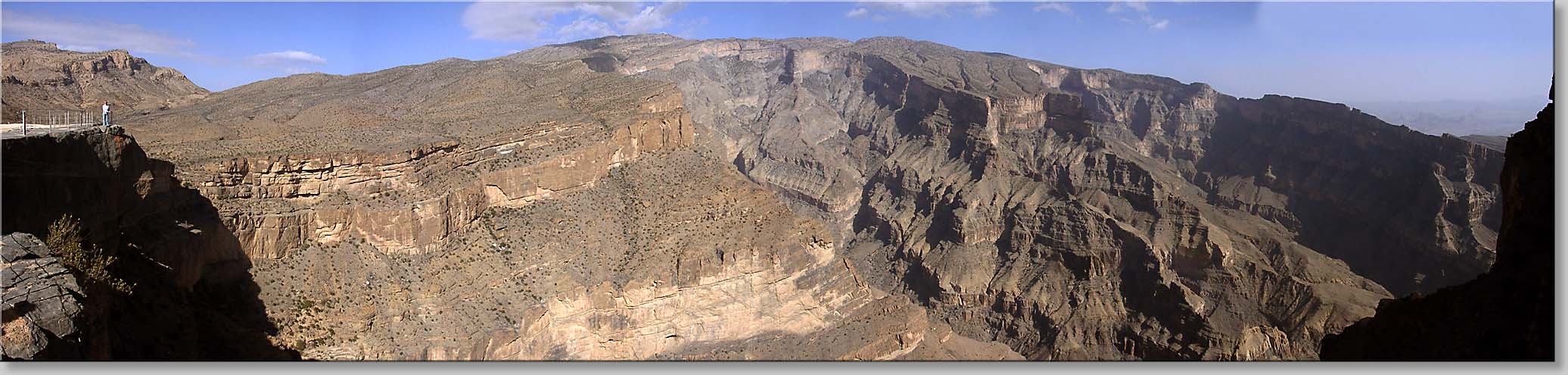 Jebel Shams - panoramic view of the Grand Canyon of Oman