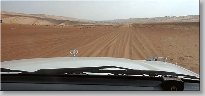 entering Ramlat al-Wahiba - Wahiba Sands